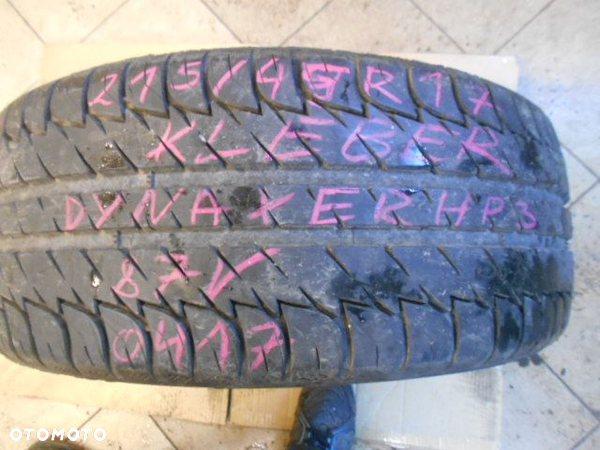 Opona pojedyńcza 215/45r17 kleber dynaxer hp3 6,3mm lato