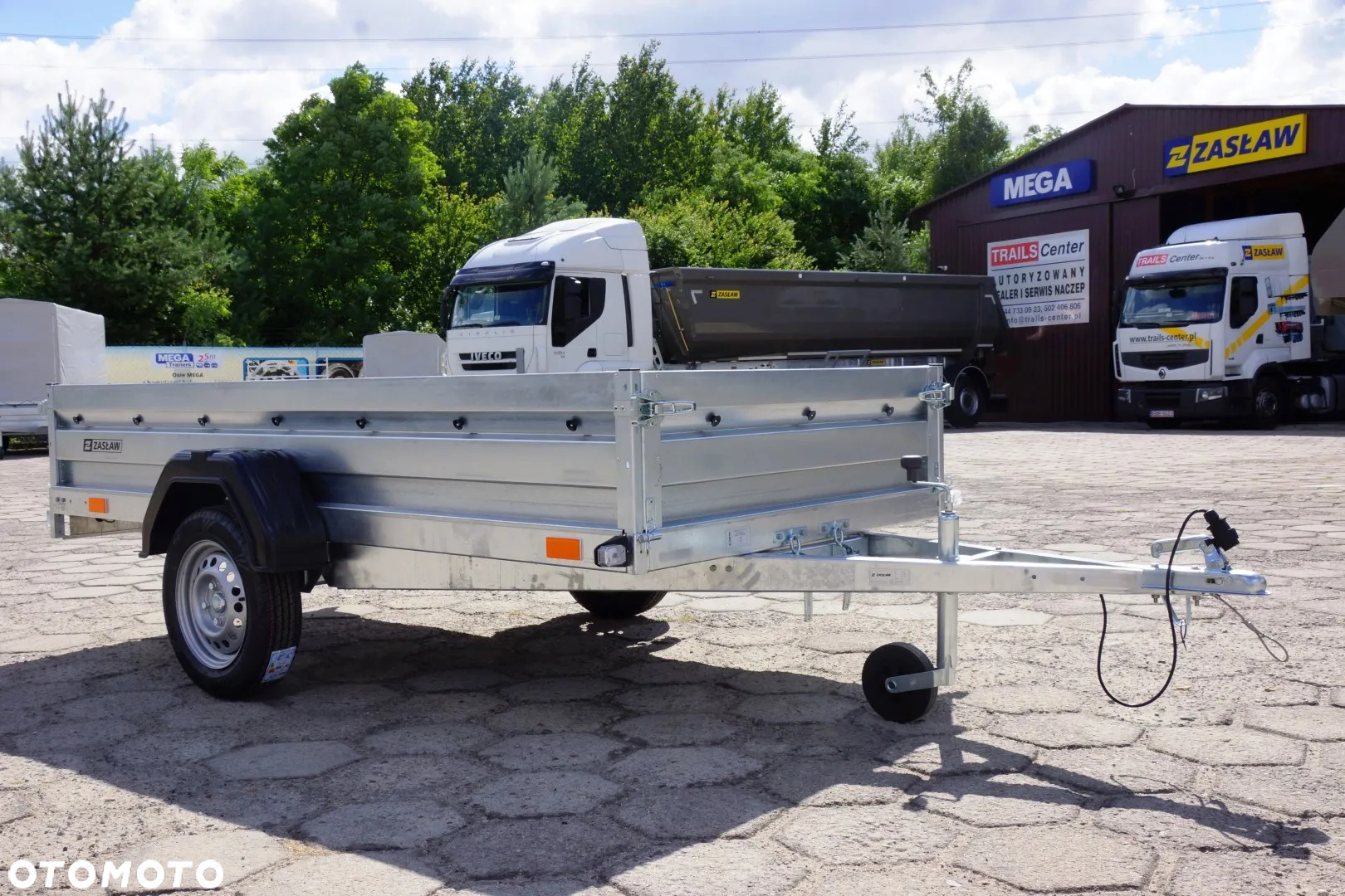 Zaslaw 1 oś, przyczepa towarowa MOCNA I SOLDNA DMC 750 KG - 9