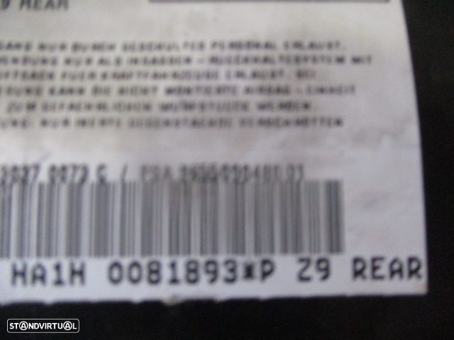Airbag Banco 9655090480 PEUGEOT 607 2004 2.2 HDI 133CV 4P AZUL LE - 2