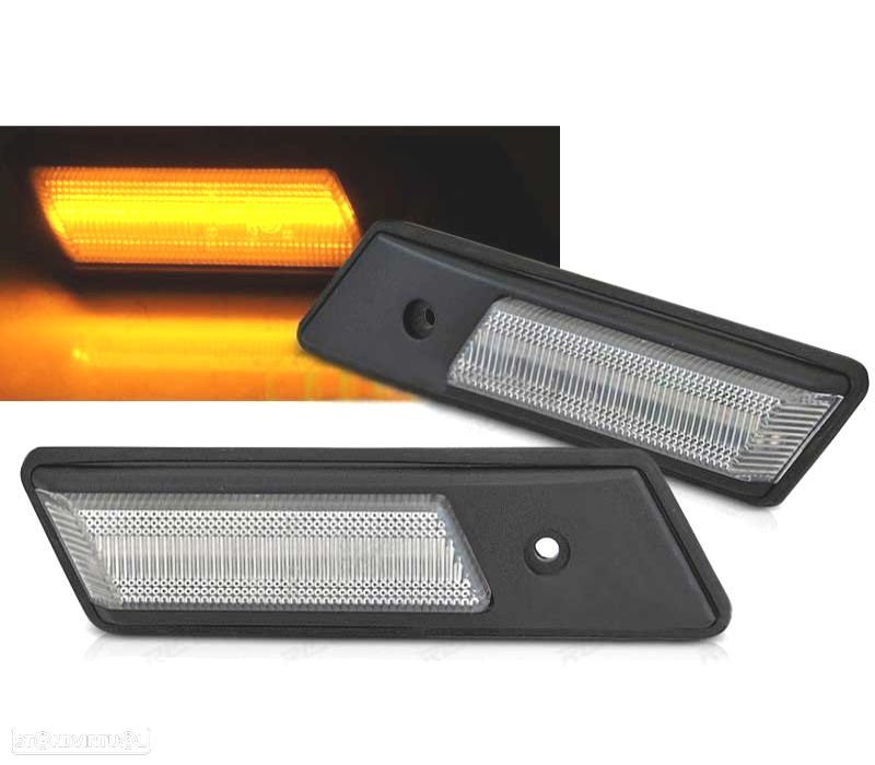 INDICADORES PARA BMW E34 E32 E36 LED DINAMICOS CROMADO - 1