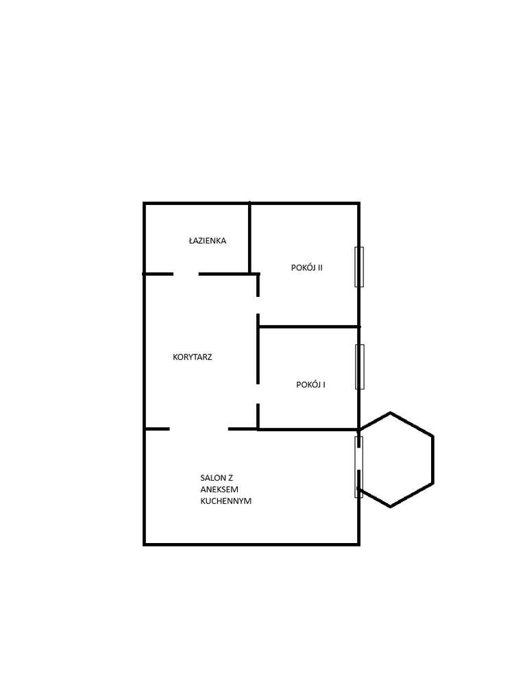 Salon z aneksem, 2 pokoje, balkon, Wyspa Słodowa/ Bema / Bez Prowizji