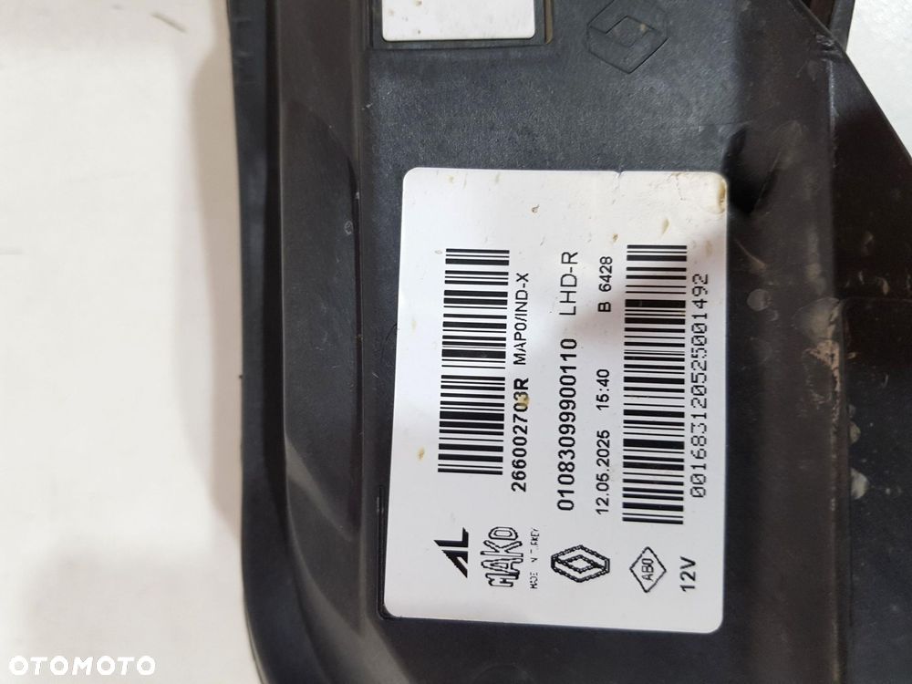 RENAULT CLIO V 5 LIFT LAMPA LED DRL JAZDY DZIENNEJ PRAWA 266002703R EU ORYG - 5