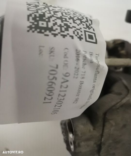 Turbosuflanta Turbo Turbina originala In Stare Buna 2.0 BENZINA DNY Po - 7