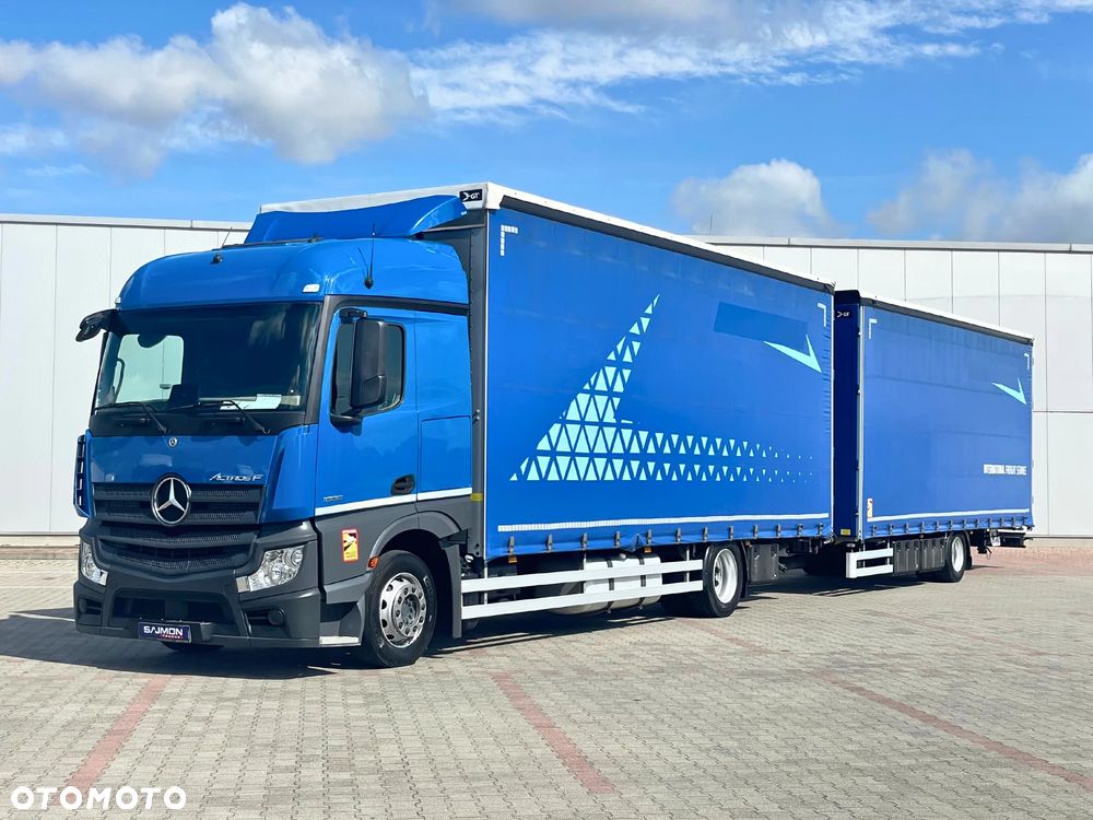 Mercedes-Benz ACTROS F 1836 / ZESTAW TANDEM 120 M3 / PRZEJAZDOWY / 7,75 M + 7,75 M / SALON PL - 2