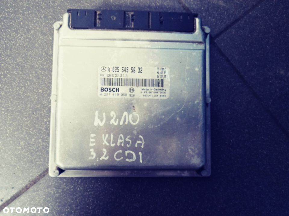 KOMPUTER STEROWNIK SILNIKA MERCEDES W 210 E -KLASA A02554555632 - 1