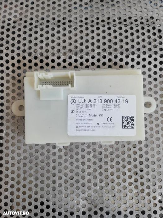 Modul Calculator ECU Keyless Entry Mercedes A2139004319 E Class W213 W238 A238 C238 W257 2017+ - 2