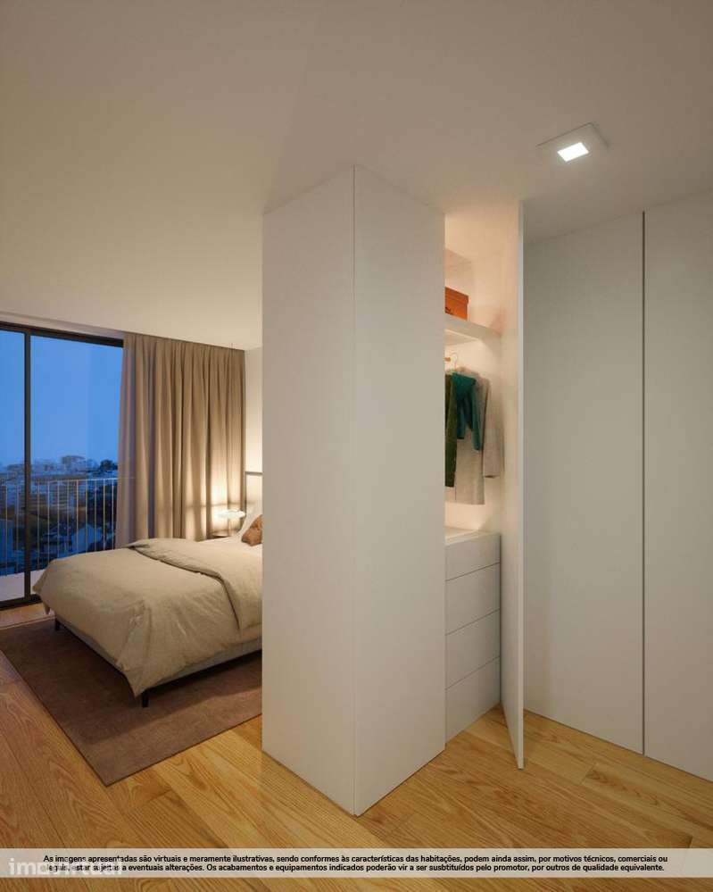 T1 Novo com varanda(10,36m2) e 1 a 2 lugares de garagem(18,79m2) - Grande imagem: 5/23