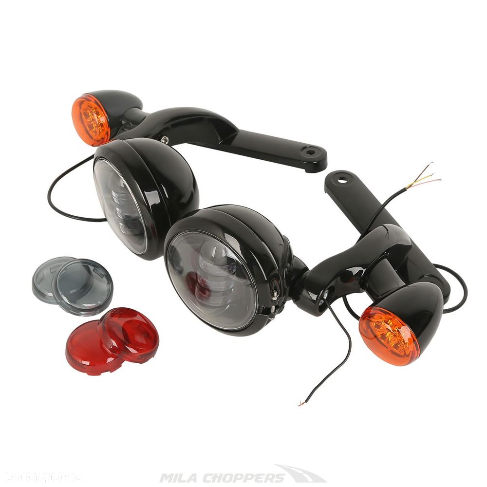 Lightbar lampa przednia + kierunkowskazy LED Harley Touring 08-23 - 2