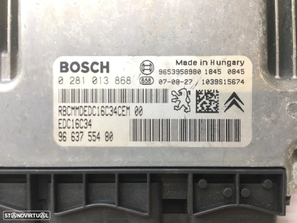 Centralina Peugeot 207 1.6 HDi 109 Cv de 2007 - Ref: 281013868 - NO400020 - 4