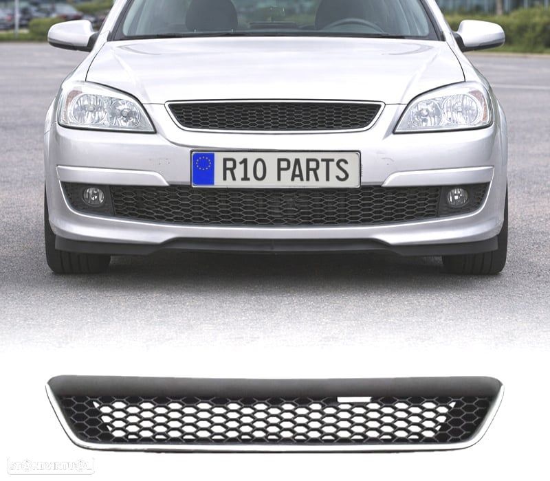 GRELHA OPEL ASTRA G 97-04 COLMEIA PRETO CROMADO - 1