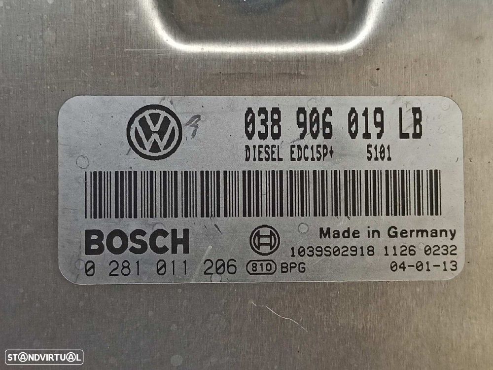 CENTRALINA DO MOTOR UCE VOLKSWAGEN POLO (9N1) HIGHLINE - 5