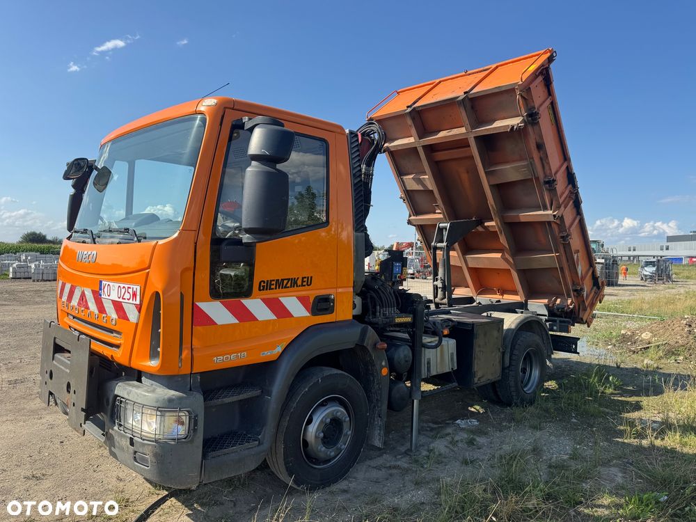 Iveco Eurocargo 120E18 wywrotka HDS HMF łyżka chwytak - 8