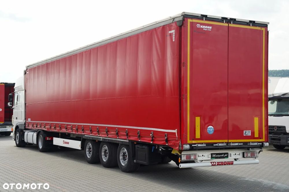 DAF XF 460 / ZESTAW / LOWDECK / SSC / + KRONE / FIRANKA / MEGA / OŚ PODNOSZONA / DACH PODNOSZONY / SAF - 8