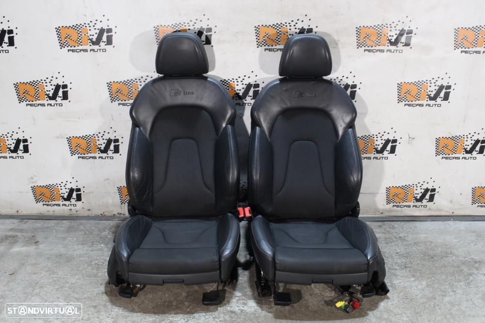 Conjunto De Bancos Audi A4 (8K2, B8)  Bancos Audi A4 B8 Sline Em Pele - 2