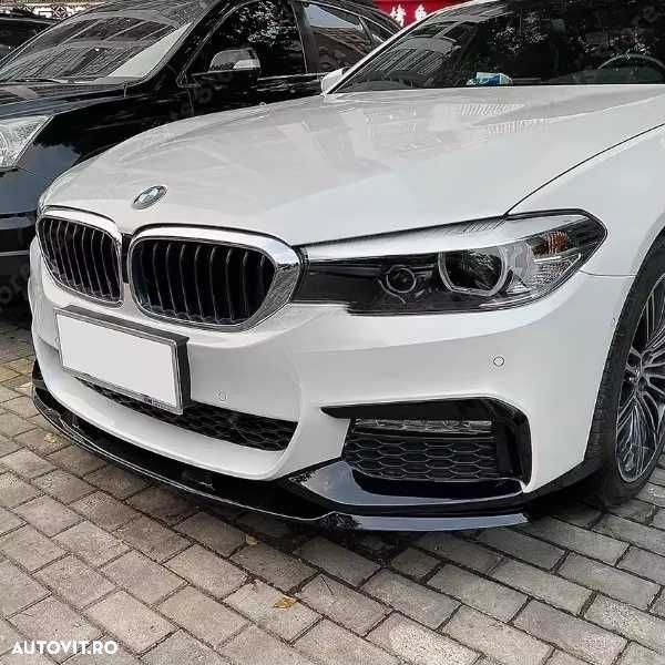 Prelungire Extensie Lip Bara Fata M BMW Seria 5 G30 G31, Negru Lucios - 4