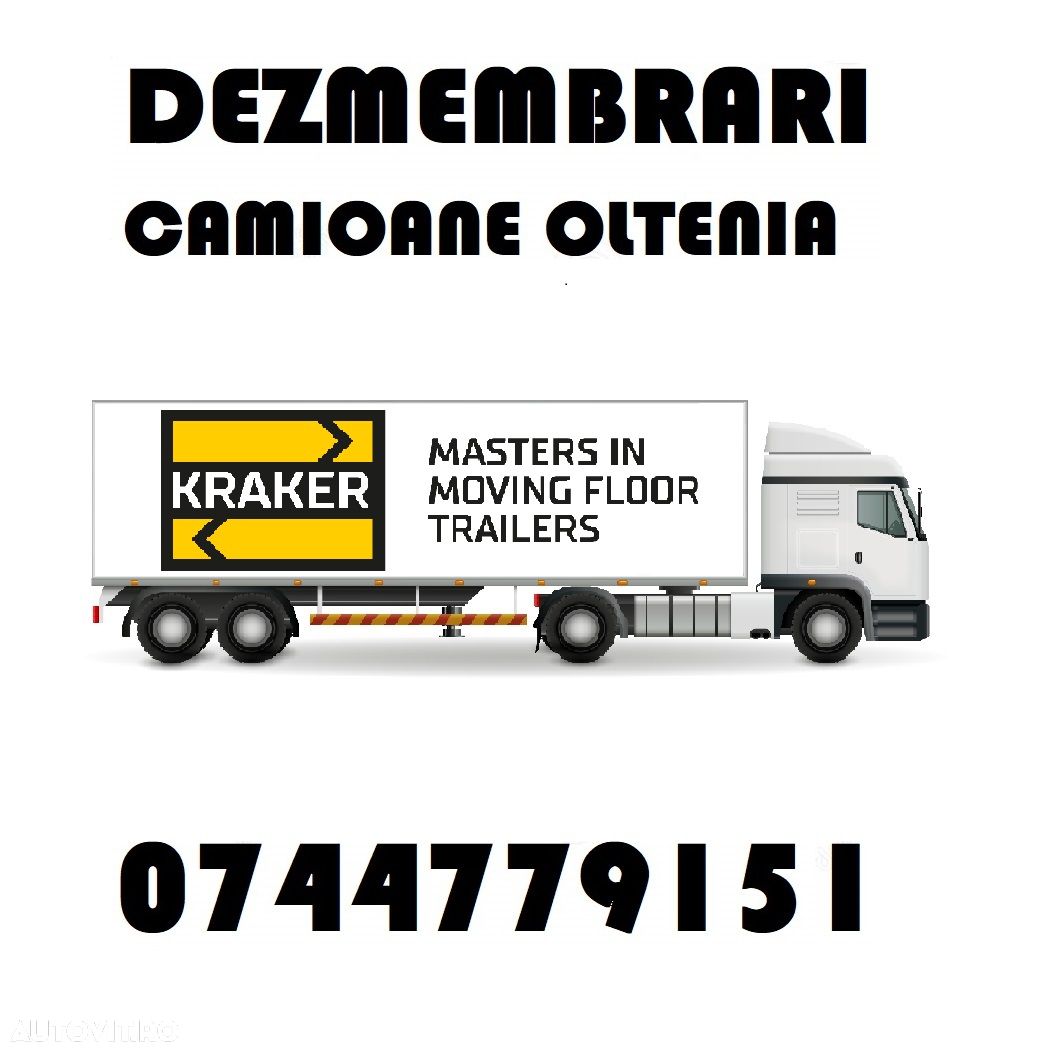 Piese Dezmembrari Semiremorca bena  walking floor KRAKER : axe , etrieri , butuci , supape , arcuri , structuri , cilindrii - 1