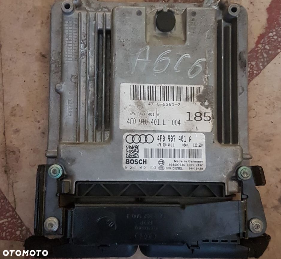 STEROWNIK SILNIKA KOMPUTER AUDI A6 C6 3,0 TDI 0281012153 4F0907401A 4F0910401L - 1