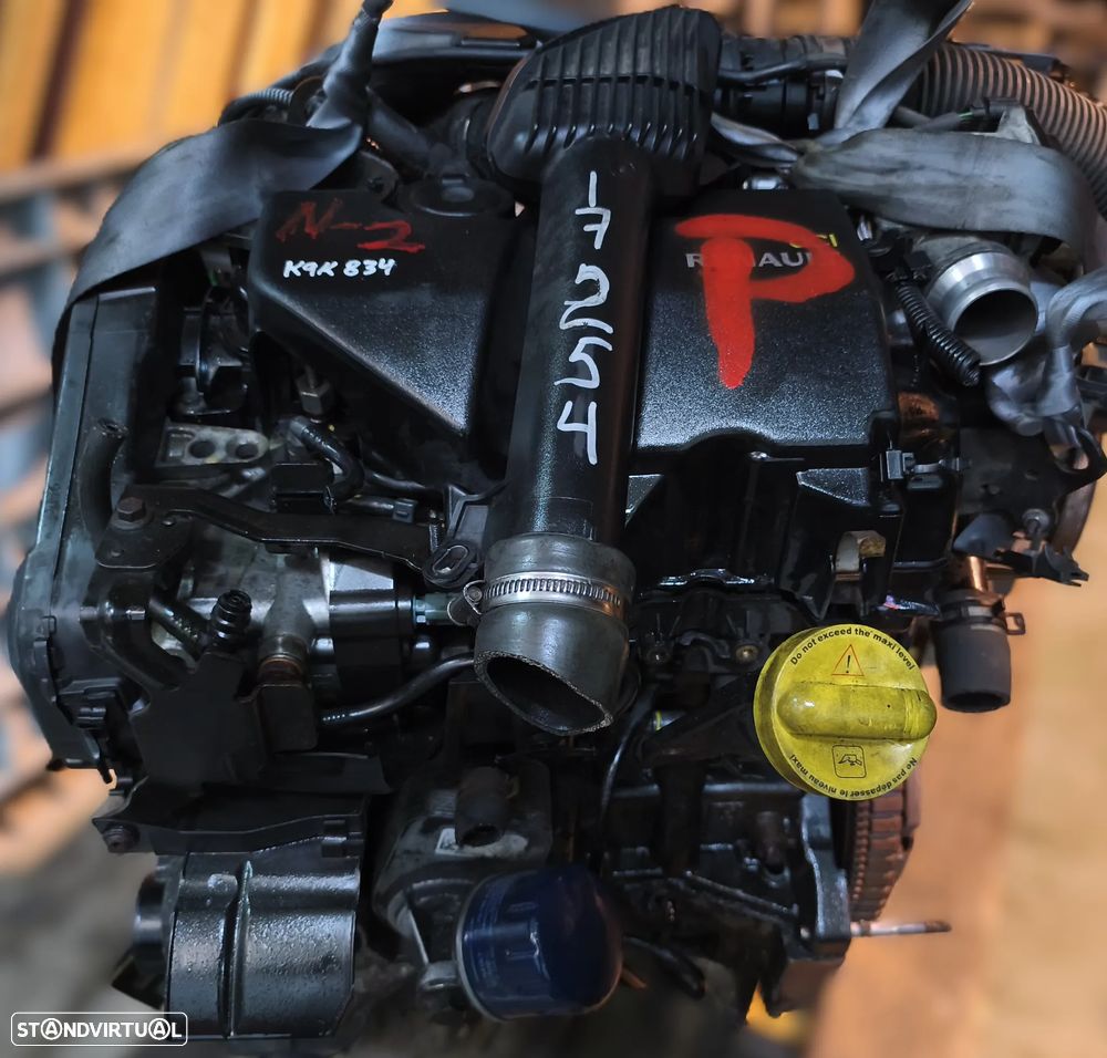 MOTOR COMPLETO RENAULT MEGANE III 1.5DCI 90CV K9K834 - 1