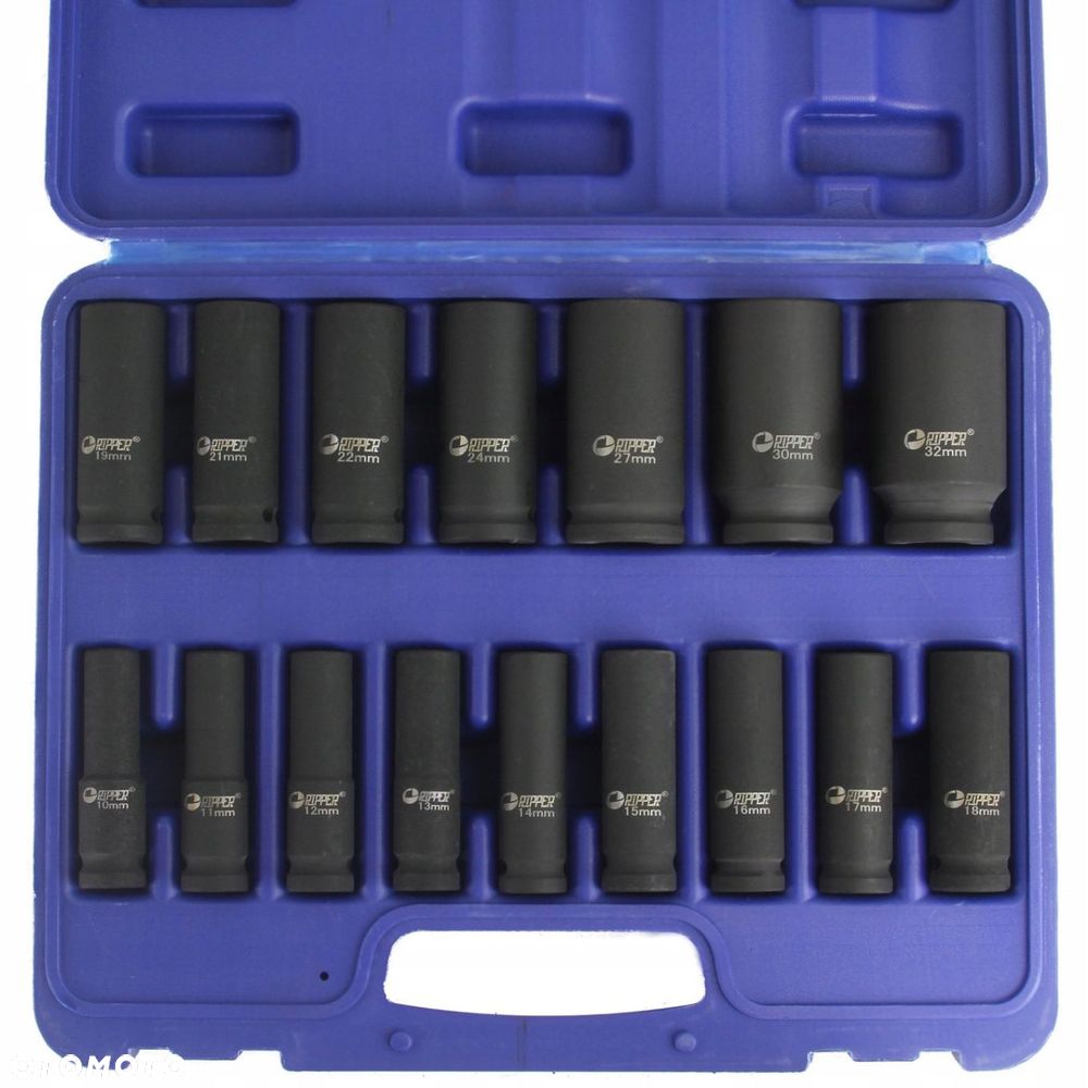 ZESTAW NASADEK UDAROWYCH 1/2" 10-32MM 16PCS RIPPER - 4