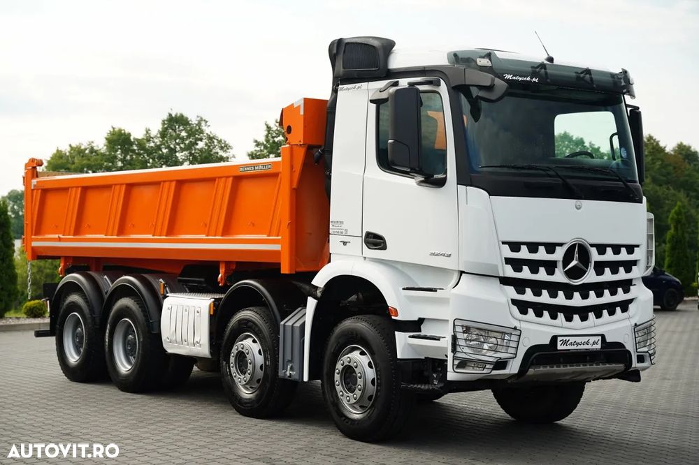 Mercedes-Benz AROCS 3243 / 8x4 / BASCUNĂ CU 2 LATE / MEILLER / BASCUNĂ HIDRAULICĂ / BORDMATIC / AUTOMATĂ / EURO 6 - 17