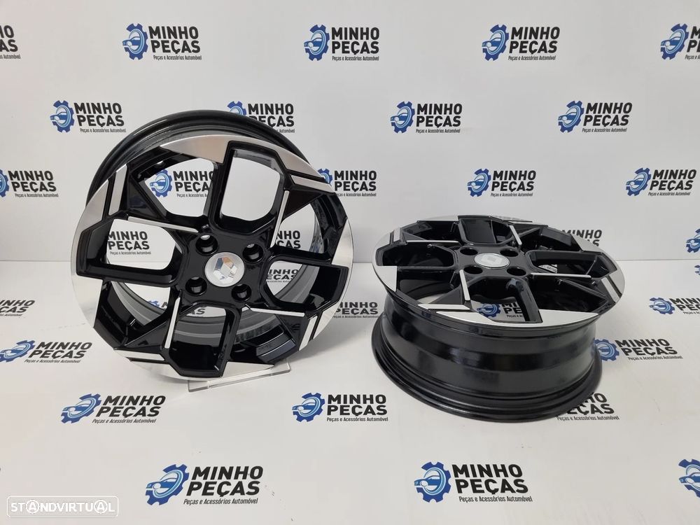 Jantes Novo Renault Clio em 15 Preto Polido - 4