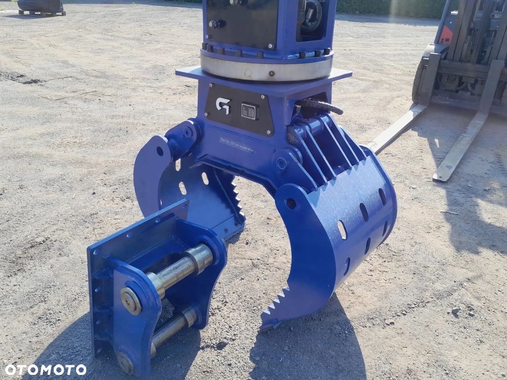 Chwytak hydrauliczny obrotowy sortujący wyburzeniowy kleszcze fi65mm na 2 silnikach obrotu 680kg.NOWE!!! - 1