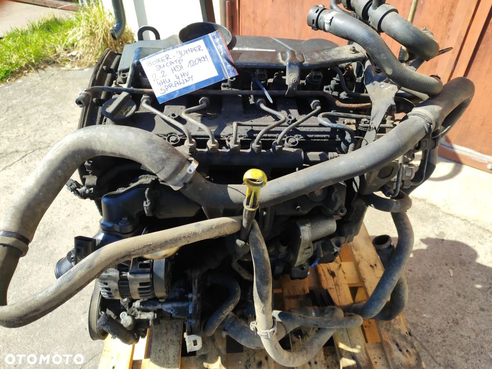 Silnik kompletny 2.2 HDI 120KM EURO 4 4HU 4HV do Fiat Ducato III Peugeot Boxer Citroen Jumper II 06-11r kompletny na chodzie Film z pracą - 3