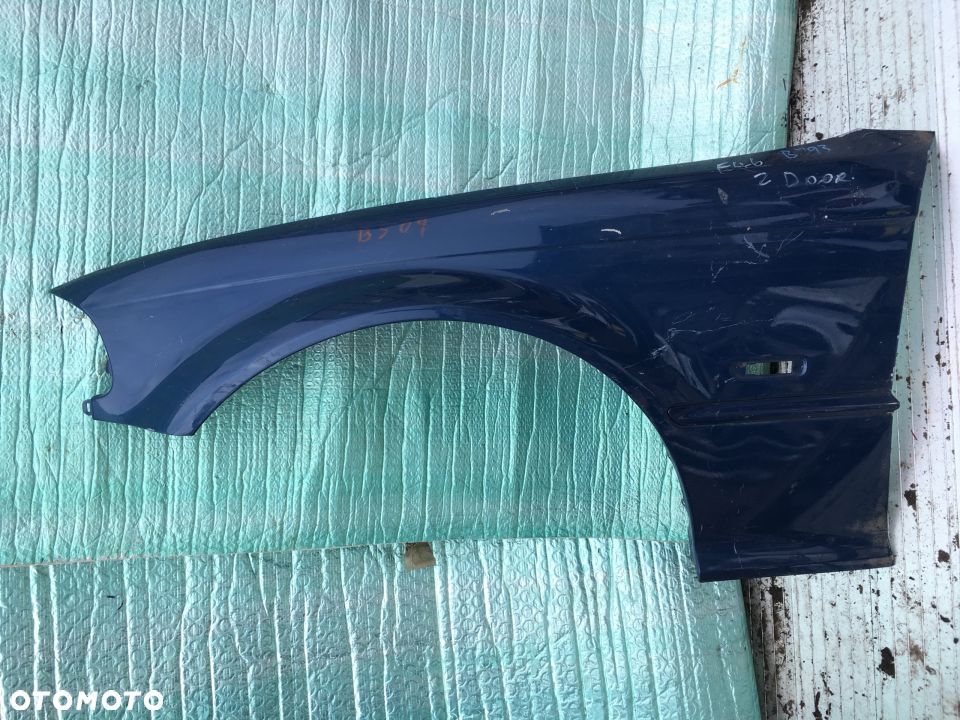 B509 BMW E46 LEWY PRZÓD PRZEDNI BŁOTNIK - 1