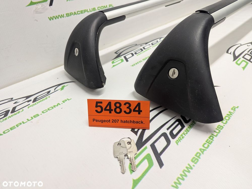 Bagażnik dachowy bazowy belki poprzeczki Oryginał Peugeot 207 hatchback. - 2