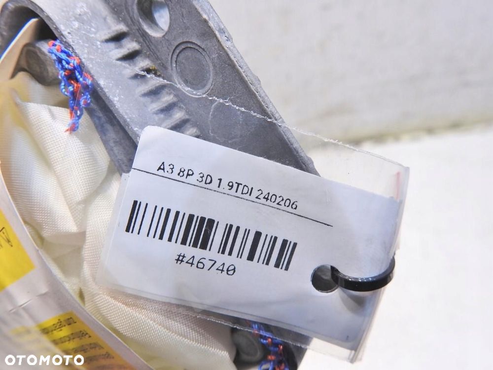 PODUSZKA AIRBAG PASAŻERA AUDI A3 8P 8P0880202 - 4