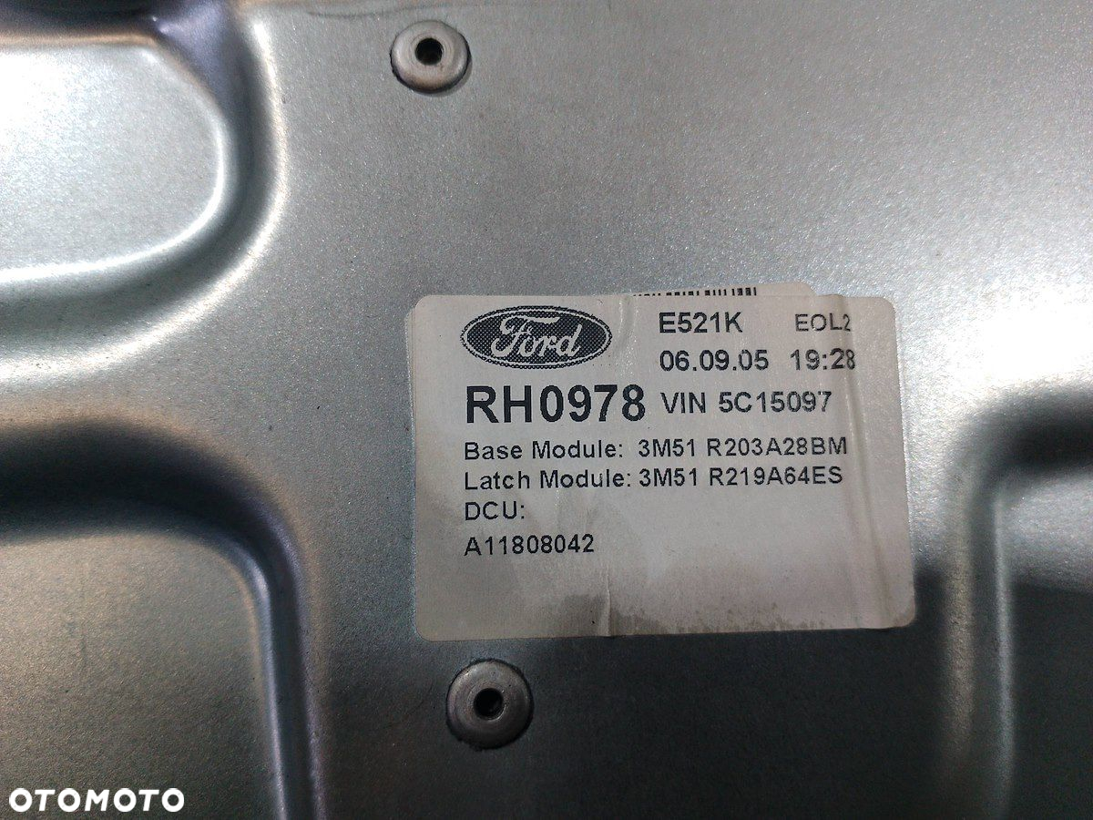 PODNOŚNIK SZYBY PRAWY PRZÓD FORD C-MAX I 3M51R203A28BM   3M51R219A64ES - 3