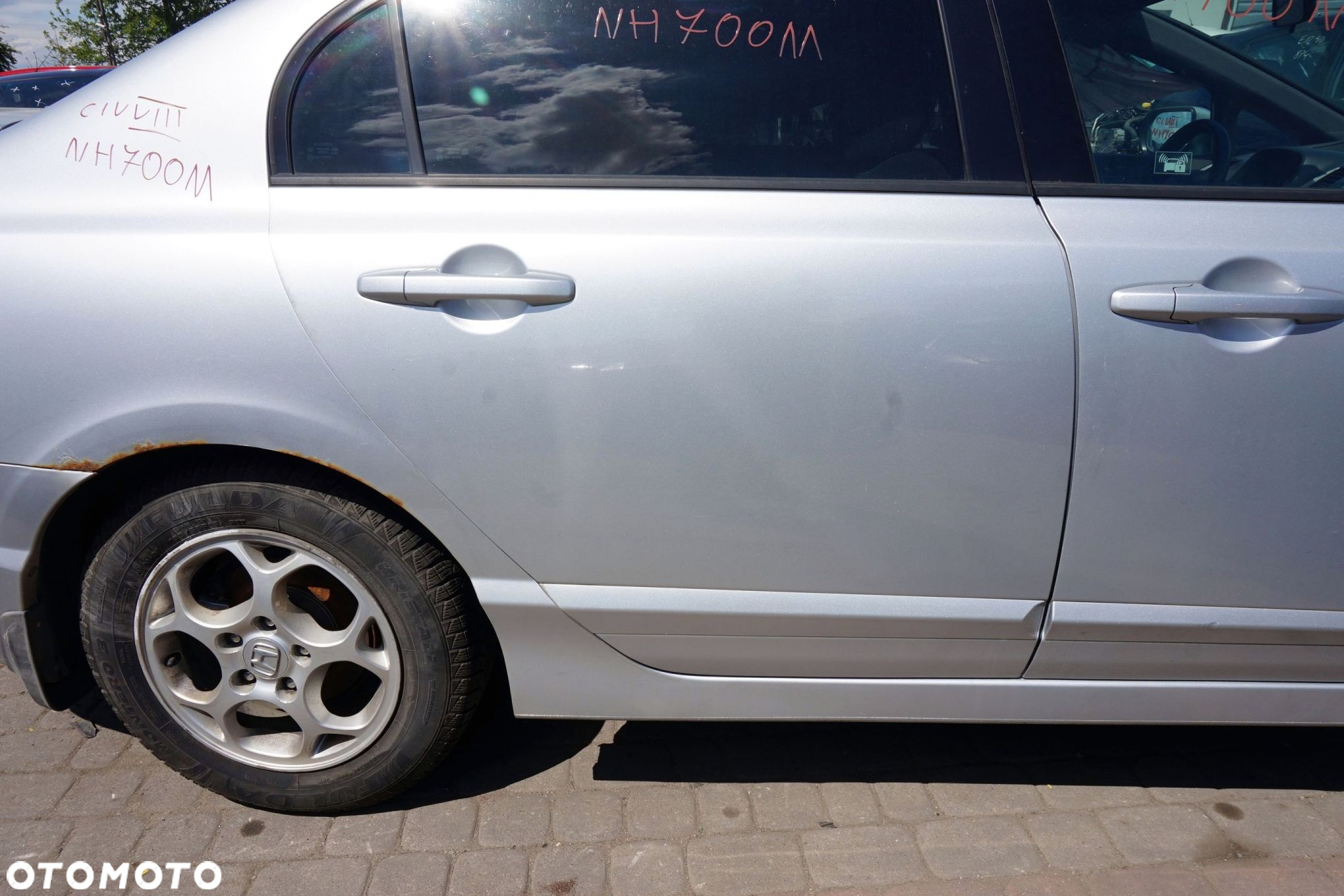DRZWI TYLNE PRAWE CIVIC VIII SEDAN NH700M  SREBRNY HONDA 2006-2010 - 3