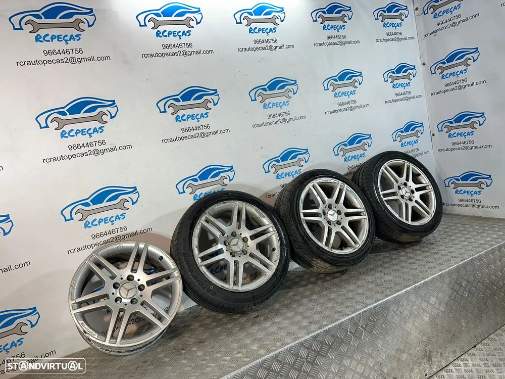 .Conjunto Jantes 17 AMG Originais Mercedes Benz 5x112 7.5J 8.5J ET47 ET58 - 4