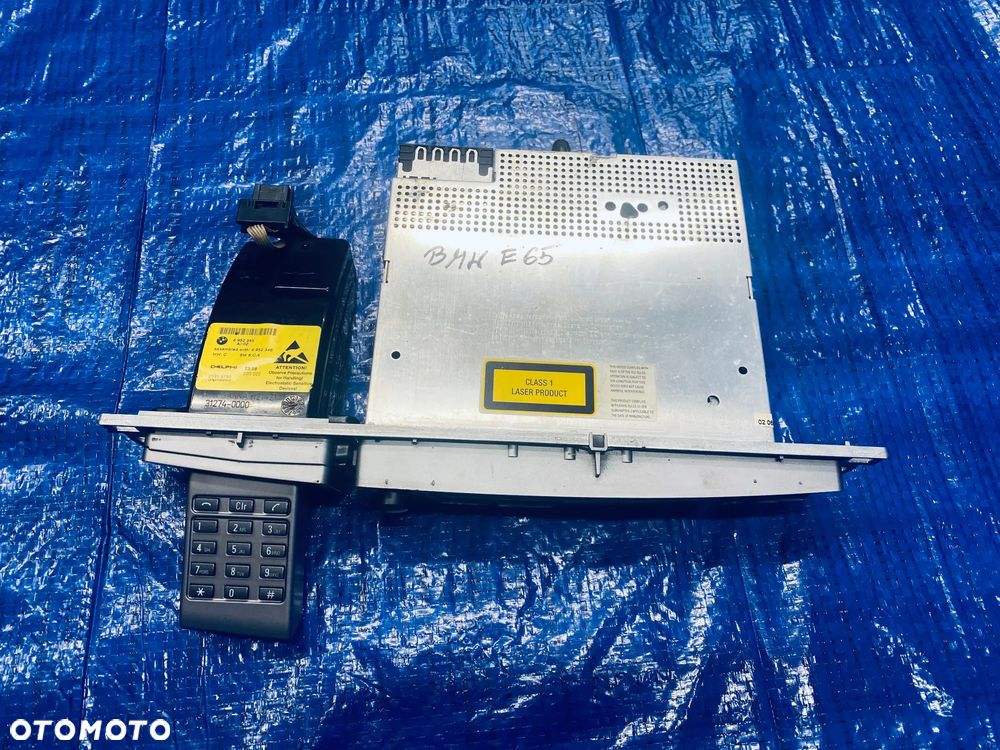 CZYTNIK RADIA RADIO CD BECKER TELEFON BMW E65 E66 LIFT LCI ; 65129110850 9110850 RADIOODTWARZACZ ORYGINAŁ - 8