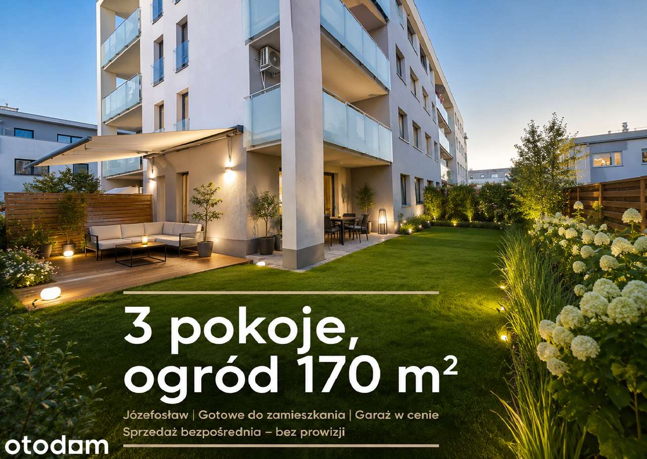 Przestronne, wyposażone mieszkanie z ogrodem | Garaż | Bezpośrednio