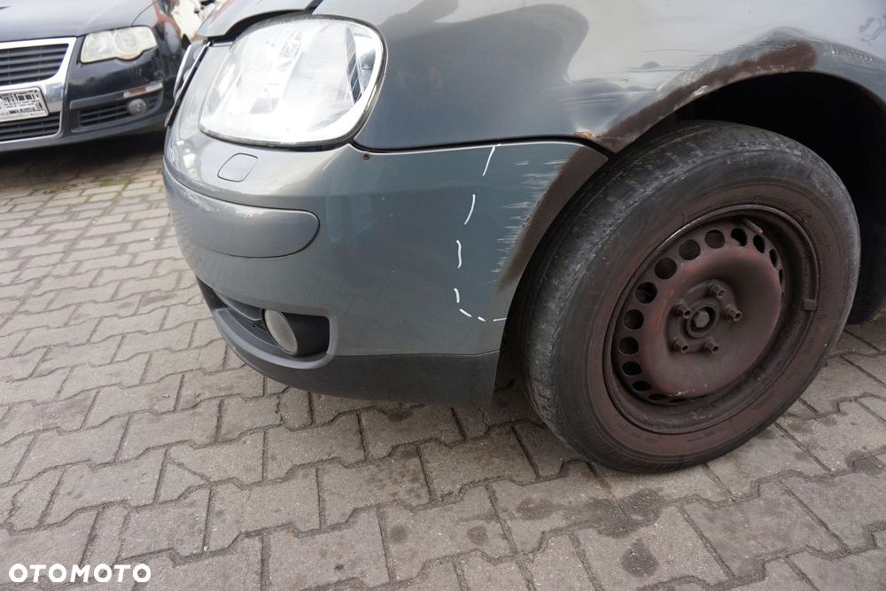 ZDERZAK PRZEDNI TOURAN I 1T LA7X  SZARY VOLKSWAGEN 2003-2006 - 3
