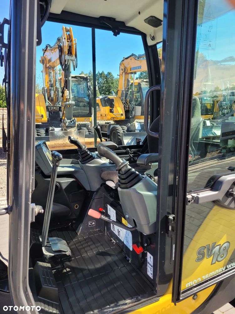 Yanmar SV18 / 1900h / sprowadzona / 2 łyżki / - 18