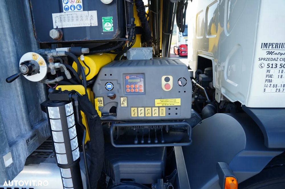 DAF LF 250 / 4X2 / LIVRARE - 7.3 + HDS HYVA HB 150X -E3 / RADIOCOMANDĂ / ROTATOARE / MAX. CAPACITATE DE RIDICARE: 5200 KG / EURO 6 - 21