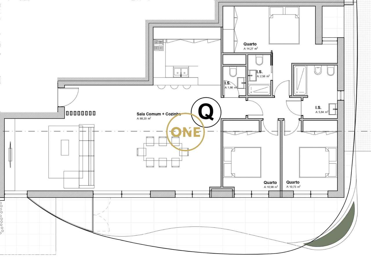 Apartamento T3 de Luxo em Fraião - Grande imagem: 4/36