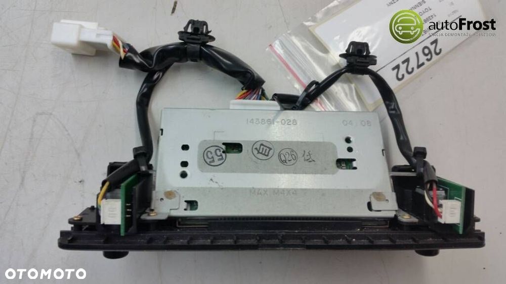 WYŚWIETLACZ PANEL RADIA TYŁ TOYOTA SIENNA 143861-028 - 2