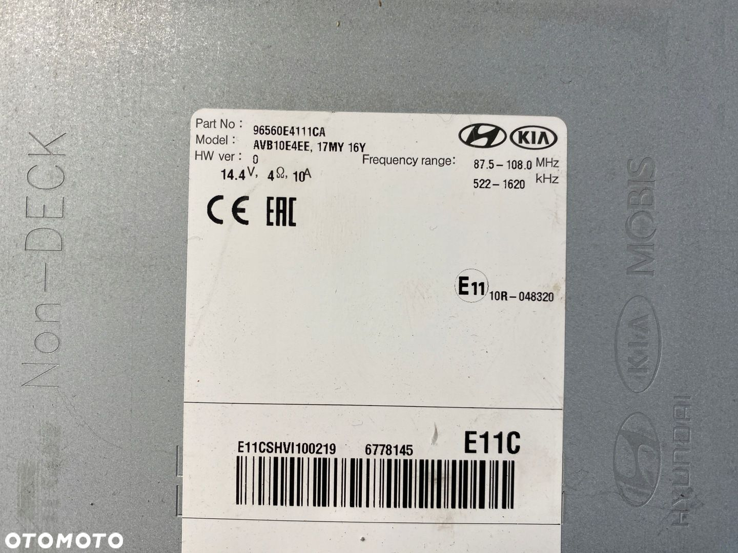KIA SOUL II RADIO NAWIGACJA 96560E4111 - 5