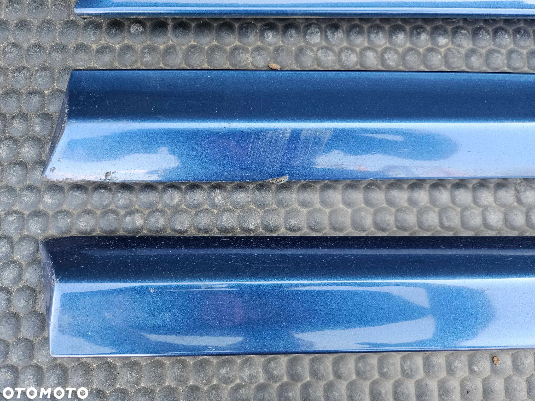 Listwa Listwy Drzwi S-Line Dolne Niebieskie Komplet Audi A4 B6 B7 Oryginalne - 7