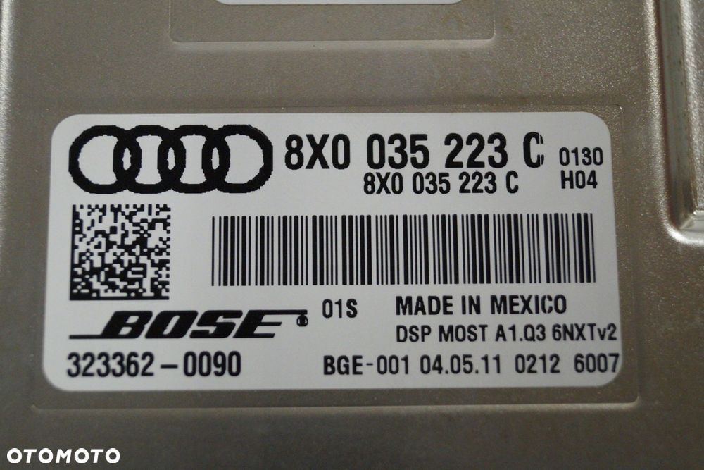 audi q3 8u wzmacniacz bose 8x0035223c audio - 2