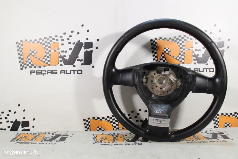 Volante Volkswagen Golf V (1K1)  Volante Vw Golf 5 Gt Em Pele - 1
