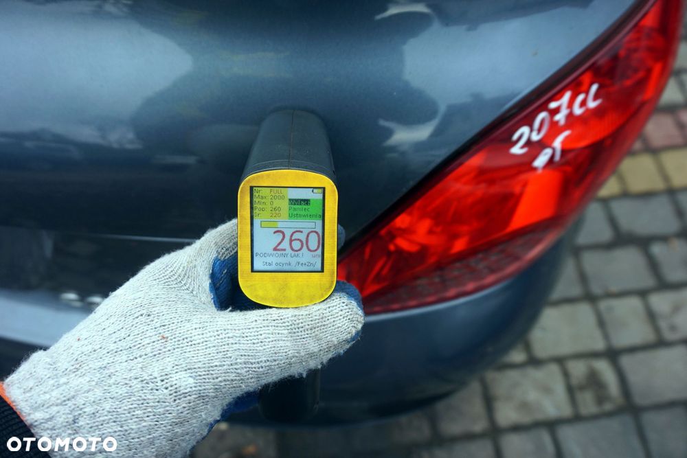 KLAPA BAGAŻNIKA TYLNA 207 CC CABRIO KTHC  SZARY PEUGEOT 2007-2009 - 5