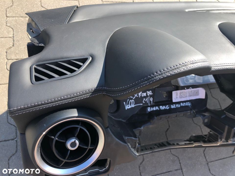 ALFA ROMEO STELVIO DESKA KONSOLA KOKPIT PULPIT PÓŁKA PARAPET PODUSZKI AIRBAG PASY naprawa SKÓRA EU ! - 3