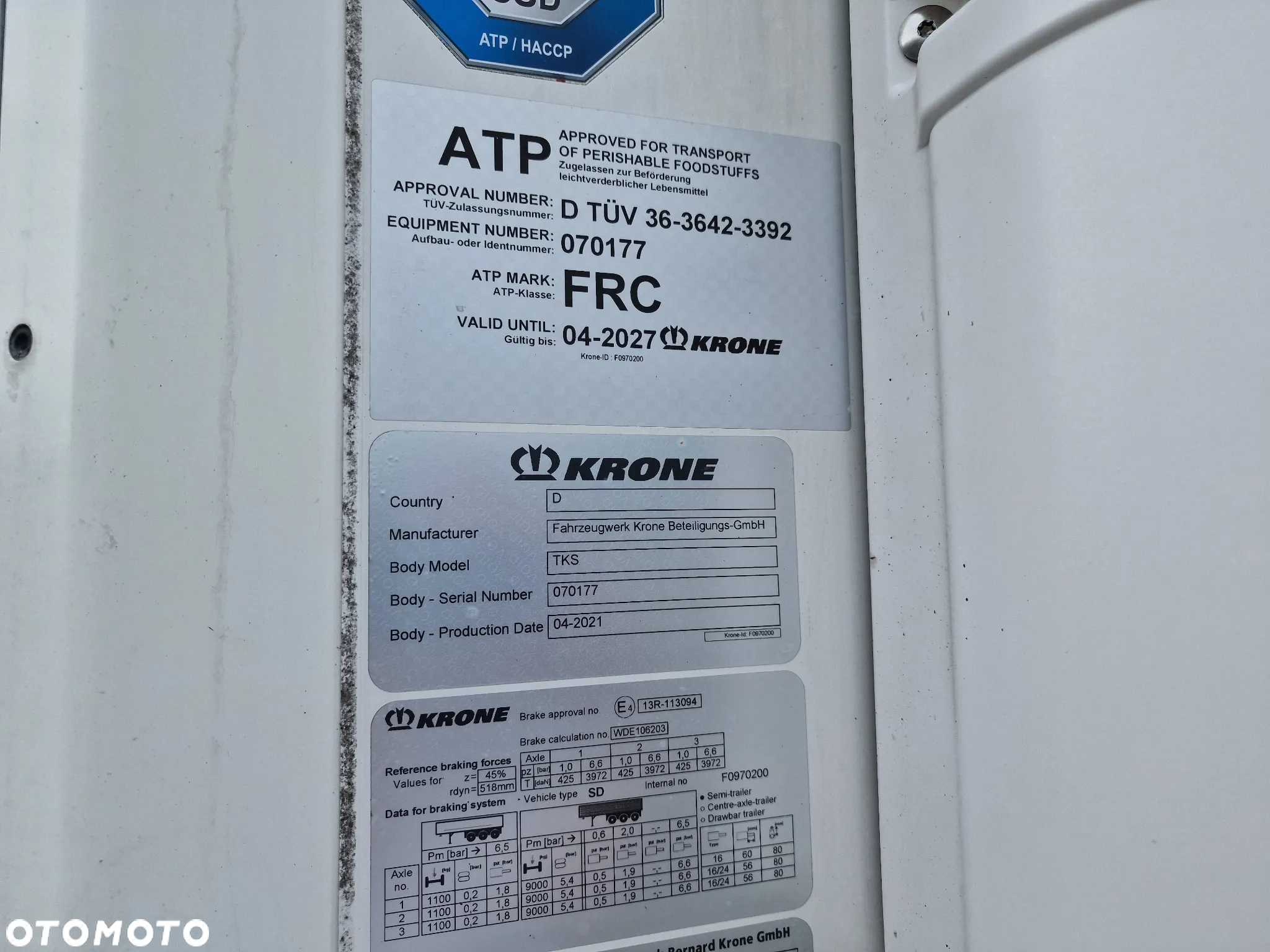 Krone Chłodnia Doppelstock Carrier Vector 1550 2021 rok Uszkodzona - 8