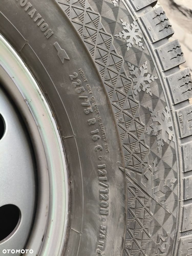 Koła zimowe Fiat Ducato - 5x130 - 225/75R16C Continental + Kolpaki - 6