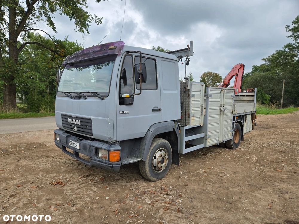 MAN 8.163 Skrzynia + Dzwig HDS - 2