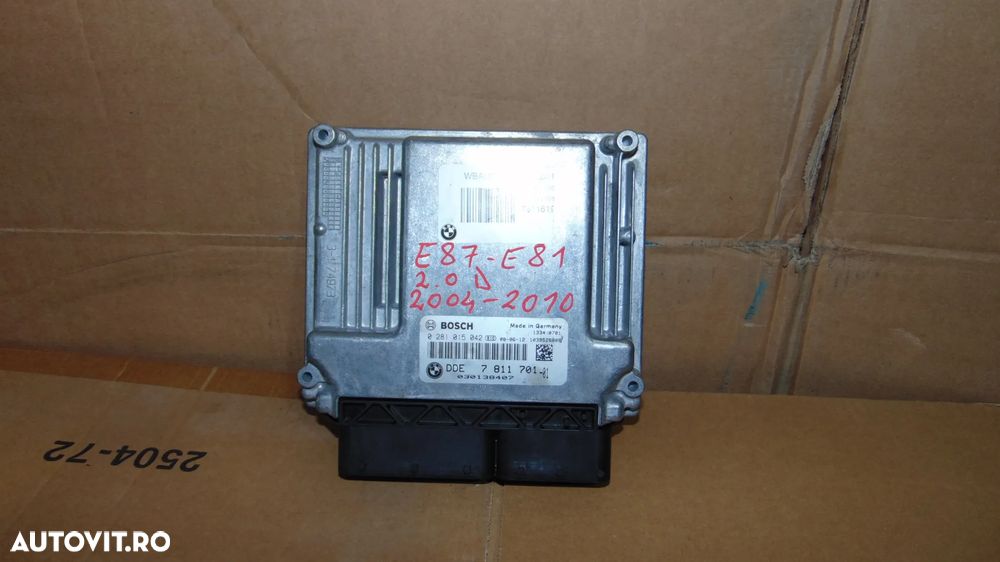 Calculator ECU BMW Seria 1 E87,E81,E91 2.0 Diesel an 2004-2010 cod 0281015042 - 1